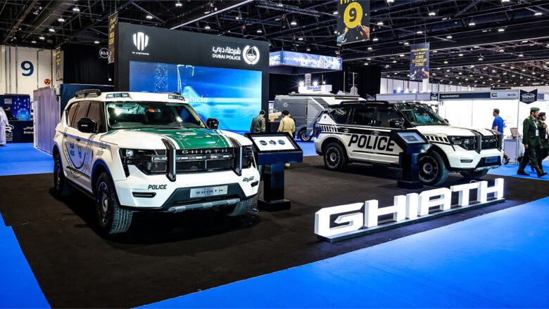 The GHIATH Smart Patrol on display at ISNR Abu Dhabi